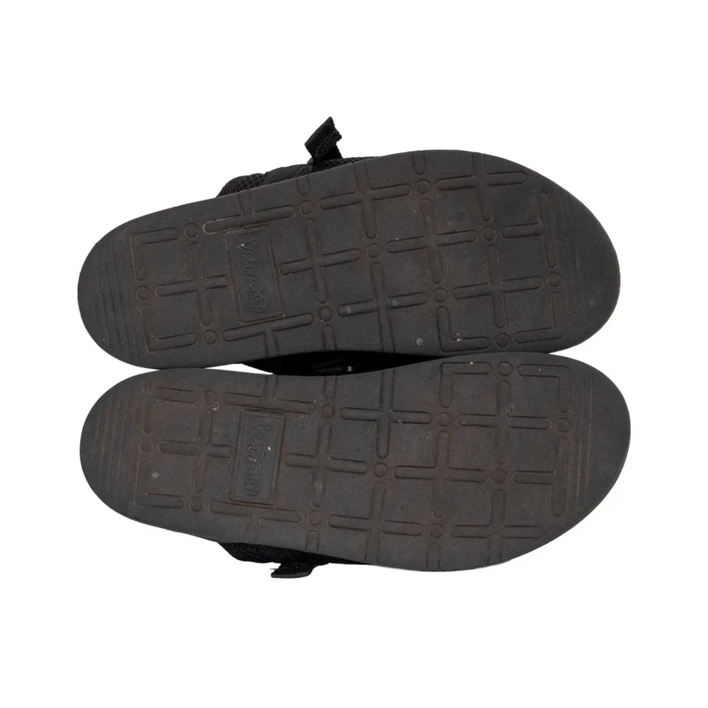 Visvim FREE INTERNATIONAL LABORATORY CUBISM Black Strap Slide Sandals Men US 8.5